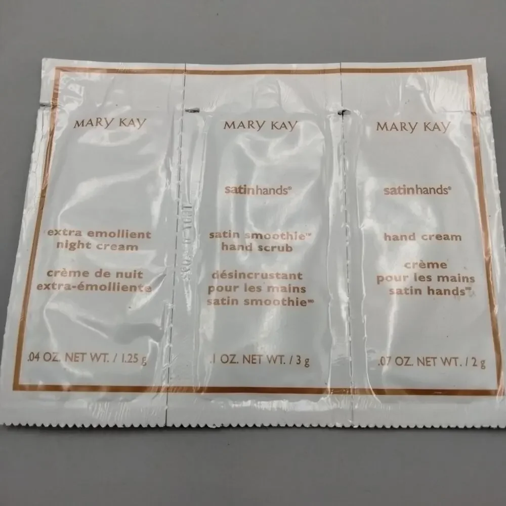 Mary Kay Satin Hands Fragrance free hand softener samples a lot of 8